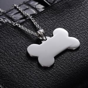 Stainless Steel Dog Tags Dog Bone Pendant