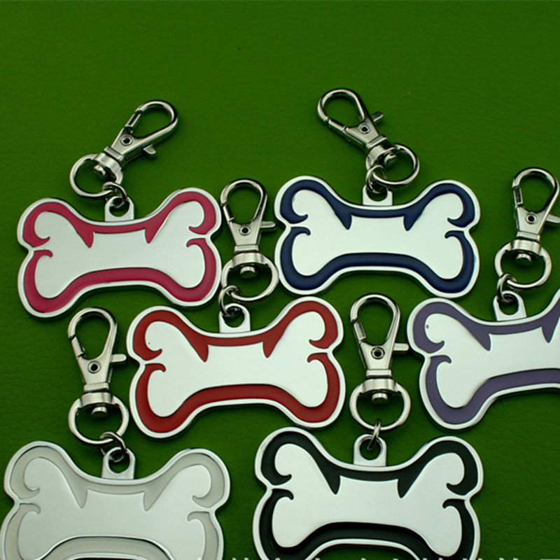 Zinc Alloy Electroplating Pet ID Tags QR Code Protecting Dog or Cat Tag